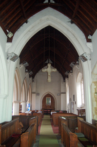 The interior looking west March 2010